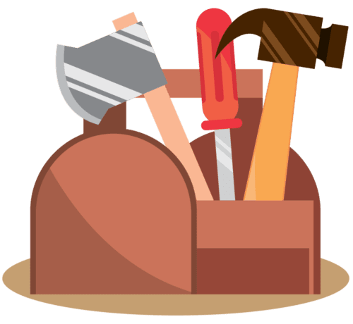Illustration of Tools in a Toolbox