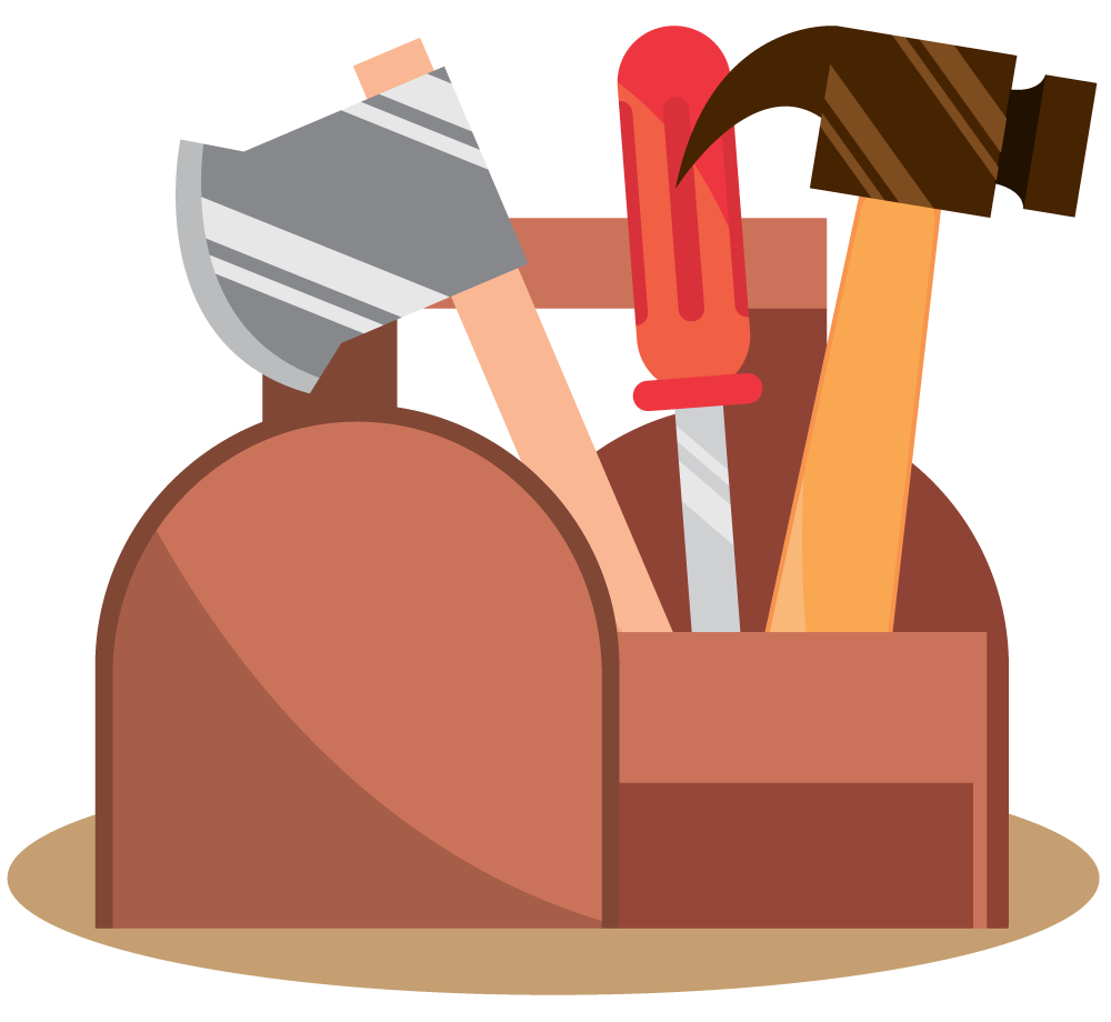 Illustration of Tools in a Toolbox