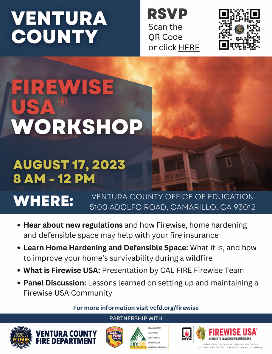 VCFD Firewise Workshop Aug 17th